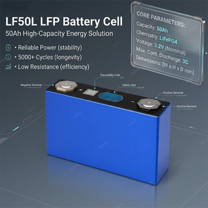 Cellule de batterie LiFePO4 Grade A LF50L 3.2V 50Ah à charge rapide 1.5C pour EV, ESS, RV, Marine, UPS, Système Solaire Hors Réseau - Product Image 1