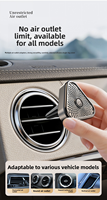 Nouvelles tablettes parfumées magnétiques pour grille d'aération de voiture, diffuseur de parfum de luxe triangulaire pour voiture