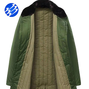 Harga Terjangkau Mantel Panjang Pria Musim Dingin Bahan Katun, Kancing Ganda, Tahan Angin, Hangat, Tebal - Product Image 3