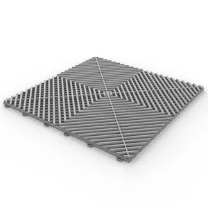 Modern Design PP Plastic Interlocking Garage <strong>Floor</strong> 18mm Thick <strong>Click</strong> and Adhesive Installation PVC <strong>Vinyl</strong> for Workshop Use - Product Image 6