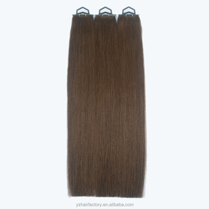 ผมต่อแบบเส้นไหมสีน้ำตาลไฮไลท์ 13A แบบ Double Drawn Butterfly Weft  ชนิดมองไม่เห็นรอยต่อ - Product Image 3