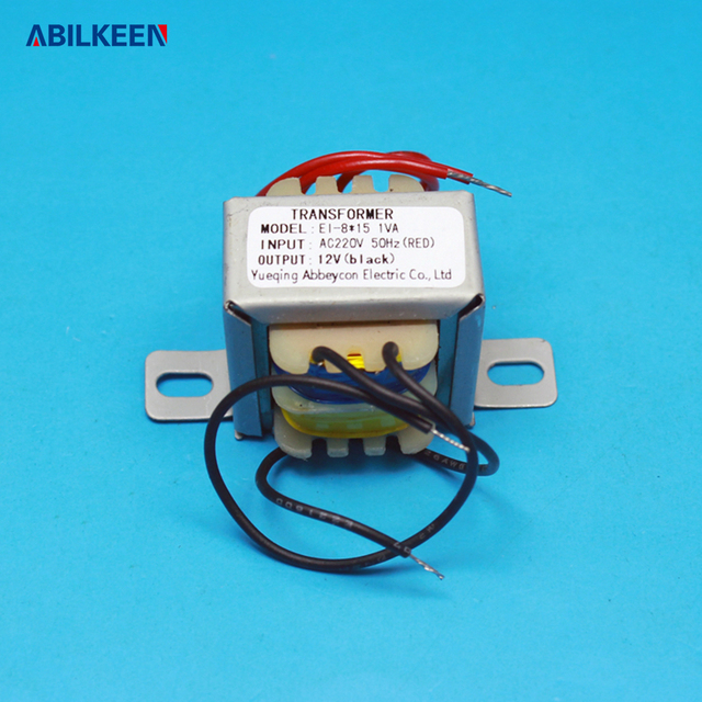 Reliable 220V 1VA 12V Low Frequency EI Power Transformer Isolated Electronic Transformer Long Lasting for Professional Use