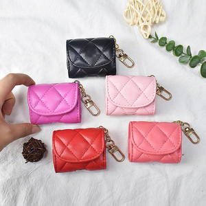 Étui de protection en cuir PU style sac à main pour <span class=keywords><strong>Airpods</strong></span> 1/<span class=keywords><strong>2</strong></span>/<span class=keywords><strong>3</strong></span>/<span class=keywords><strong>Pro</strong></span>/<span class=keywords><strong>Pro</strong></span> <span class=keywords><strong>2</strong></span> avec cordon porte-clés - Product Image 5