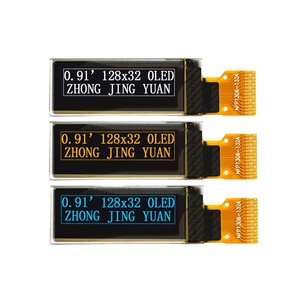 Module d'affichage OLED monochrome de 0.91 pouces, 128x32, pilote SSD1306, Mini écran I2C pour Arduino, compteur numérique, dispositif portable - Product Image 2