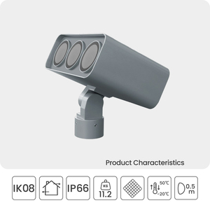 ไฟสปอตไลท์ใต้ดินที่ได้คะแนน IP66สำหรับไฟภูมิทัศน์ในพลาซ่าและสวนสาธารณะสำหรับโคมไฟเสา - Product Image 2