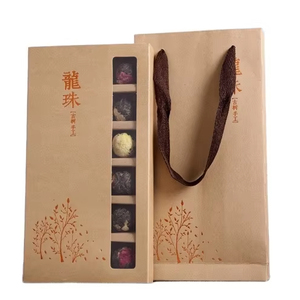 定制抽屉形食品级巧克力包装可回收甜点巧克力牛皮纸包装盒 - Product Image 1