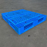 Prix des palettes en plastique recyclées à double glissière ventilées de 1250*1120*150mm