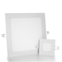 Dalle LED Syska pour Bureau, Luminaire Encastré Rond LED, Downlight LED 12W 15W 18W, Plafonniers Carrés LED
