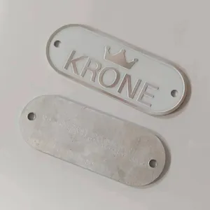 China Manufacturer Customized 3D Aluminum Embossed Logo Nameplate Metal Brand Nameplate Tag For Machine