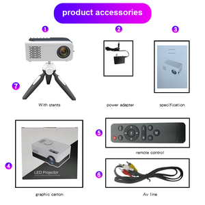 Máy Chiếu Thông Minh Di Động Mini, Kết Nối Không Dây WiFi, Độ Phân Giải HD Nhỏ, Dùng Cho Văn Phòng - Product Image 5