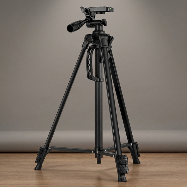 Portable and Expandable Tripod 3366 140cm Video Camera Tripod Aluminum Travel Dslr Camera Stand With Universal Phone Mount