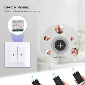 Solución Zigbee, Módulo de Interruptor de Cortina Inteligente Zigbee 3.0, Controlador de Pared <span class=keywords><strong>con</strong></span> App Tuya, Compatible <span class=keywords><strong>con</strong></span> <span class=keywords><strong>Alexa</strong></span> - Product Image 5