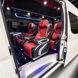 Dingkong Toyota HiAce Grand Cabin VIP Interior, Asiento de Capitán, Techo Starlight, Acabado de Acero Inoxidable, Iluminación LED |   Fabricante Personalizado - Product Image 5
