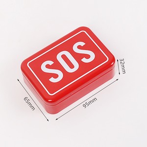 Pipal Tree SOS Emergency Kit First Aid Survival <b>Gear</b> Outdoor Camping Supplies Compact Red Tin <b>Box</b> - Product Image 2