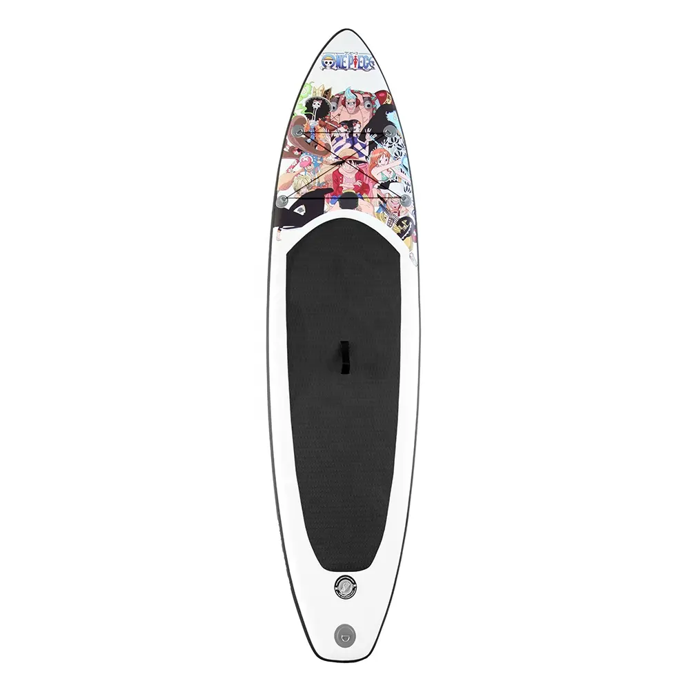 Tavola da paddle sup gonfiabile a doppio strato laminato ad aria con alette tavola da paddle sup gonfiabile a grana di legno