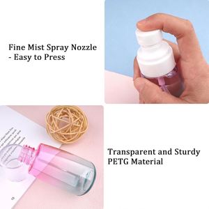 Wholesale 30ml 60ml 80ml 100ml Cosmetic Spray <b>Bottle</b> Multiple Colors Optional Plastic UPG <b>Bottle</b> Mist Sunscreen Spray <b>Bottle</b> - Product Image 3