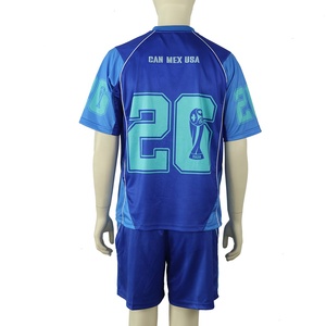 Kaus sepak bola 2026 kustom leher V uniseks, T-Shirt lengan pendek ukuran ekstra besar bergaya jalanan - Product Image 4