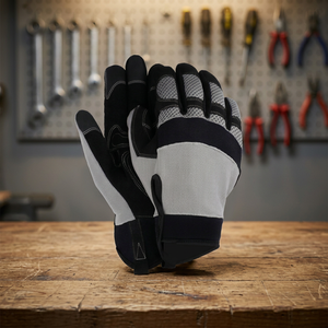 Gants de travail antidérapants en PU, bouts des doigts texturés, poignet élastique, gants de sécurité polyvalents, sans latex, sans poudre - Product Image 5