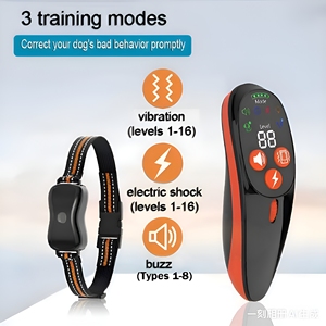 Điều khiển từ xa thông minh Chó đào tạo cổ áo chống sủa thiết bị 8 âm thanh IP67 không thấm nước thân thiện với môi nhựa thiết kế thời trang 1 năm - Product Image 3