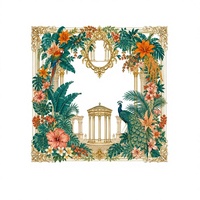 Tapis de jeu de poker et de mahjong en microfibre, épais, antidérapant, imperméable, insonorisant, pliable et portable, motif palmier de luxe