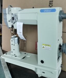 Máquina de coser industrial de pespunte de triple arrastre de alta resistencia con gancho grande y cama alta, de una sola aguja y accionamiento directo, modelo QS-1591BT - Product Image 3
