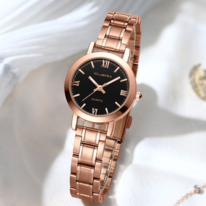 Cuena 6020 Simples Pequeno Dial Mulheres Branco Relógios Vida Impermeável Aço Inoxidável Strap Mãos Luminosas Rose Gold Girl Relógio De Pulso - Product Image 4