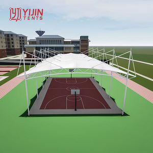 Cubierta de Membrana Tensada Prefabricada para Estadios, Techo para Canchas de Fútbol, Tenis y Otros Deportes - Product Image 2