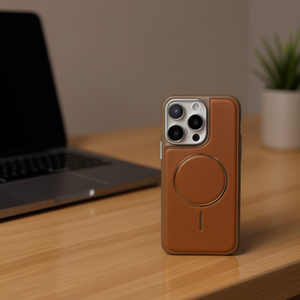 Custodia Magnetica in Pelle dal Design Elegante e Premium per iPhone 15 Pro Max - Product Image 3