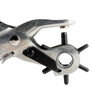 Outil de perforation du cuir 22x8mm en acier 45 pour percer des trous circulaires complets sur ceintures, cuir et papier - Product Image 1