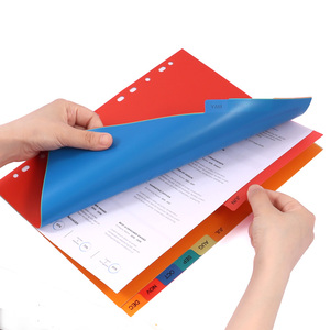 Foska fornitori <span class=keywords><strong>di</strong></span> cancelleria per ufficio PP <span class=keywords><strong>materiale</strong></span> plastico A4 11 fori rilegati a fogli mobili per Notebook indice con schede <span class=keywords><strong>di</strong></span> 12 mesi - Product Image 3
