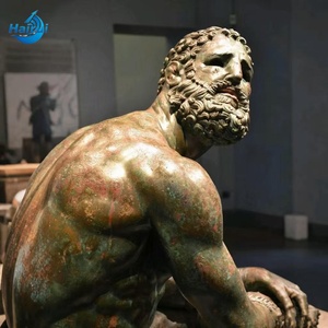 Escultura de Bronce de Tamaño Real de un Boxeador Griego <span class=keywords><strong>en</strong></span> Descanso, Obra de Arte Famosa - Product Image 3