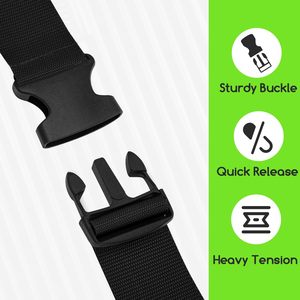 Cinghia per Valigie Extra Lunga Regolabile, Cintura Resistente per Bagagli con Fibbia a Sgancio Rapido, Cinghia <span class=keywords><strong>da</strong></span> Viaggio - Product Image 4