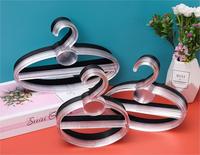 Hochwertiges rundes transparentes schwarzes Kunststofftuch Hijab Schal Ring-Vorführung Schal-Hanger