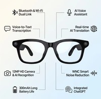 Lunettes Intelligentes Révolutionnaires LYG15 avec Caméra HD 12MP, Reconnaissance d'Objets, Assistant IA et Transmission Double WiFi