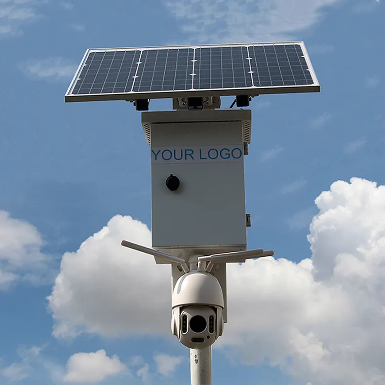 Caméra de surveillance extérieure ptz solaire ip wifi 4g/gsm, dispositif de sécurité sans fil, avec batterie et panneau solaire