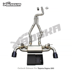 Silencieux d'échappement Catback avec système de soupape pour <span class=keywords><strong>Toyota</strong></span> <span class=keywords><strong>Supra</strong></span> A90/A91 MK4/MK5 3.0T 2020-2023, tuyau d'échappement en acier inoxydable de course - Product Image 3