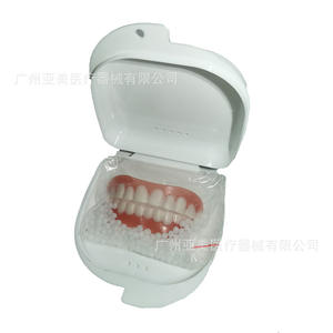 Estuche para Dentaduras Postizas Pequeño y Caja para Retenedores al por Mayor, Funda de Silicona para Dentaduras Postizas con Orificios y Función Blanqueadora, Material Plástico - Product Image 2