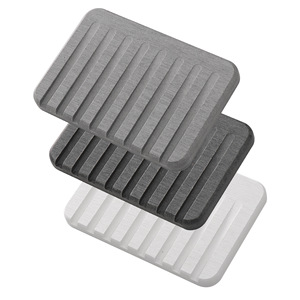 Jabonera de <span class=keywords><strong>ducha</strong></span> de baño de diatomita de lujo Jabonera de almacenamiento con drenaje Oem - Product Image 1