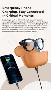 Gafas Inteligentes <span class=keywords><strong>con</strong></span> Bluetooth, Resistentes a los Rayos UV, Auriculares Deportivos para Exteriores, Música, Contestar Llamadas, Asistente de Voz <span class=keywords><strong>con</strong></span> IA, Aplicación - Product Image 3