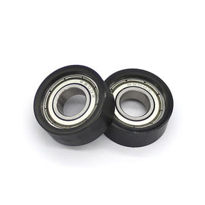 Manufacturers Supply 6900ZZ Steel Bearing <b>Door</b> & <b>Window</b> Track Pulleys 10*26*10mm Rubber-Coated <b>Rollers</b> - Product Image 5