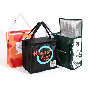 इन्सुलेटेड बड़े क्षमता वाले लाल थर्मल टेकअवे इन्सुलेशन कूलिंग बैग पिकनिक के लिए उच्च गुणवत्ता वाले पोर्टेबल कूलर लंच बॉक्स बैग - Product Image 4