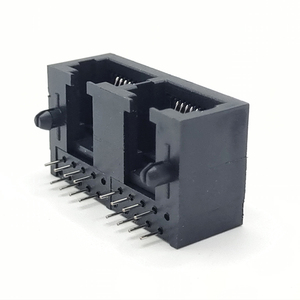 Black 1x2 10P8C Pcb Electronic Connector <strong>Rj11</strong> Rj45 Female Connector Pcb <strong>Jack</strong> Rj45 ModularEthernet Rj45 Connector - Product Image 4