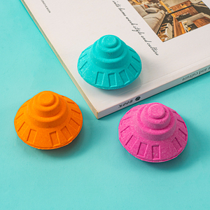 Bombes de bain en gros bulle pétillante relaxante naturelle marque privée enfants soucoupe volante forme bombes de bain paquet de 12 coffret cadeau - Product Image 5