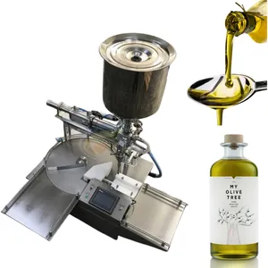 Fully Automatic tabletop 50ml 100ml 500ml glass round bottle olive oil filler