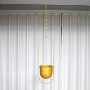 Professional Cheap <b>Pots</b> for Oval Hanging Plants Indoor Metal Garden <b>Succulent</b> Planters Outdoor Flower Iron Planter - Product Image 2