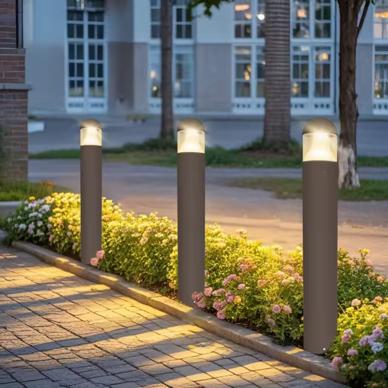 Modern IP65 Waterproof AC Powered Outdoor Garden Lights Aluminum Wall-Mounted LED with Touch Control Dusk-to-Dawn Dimmable