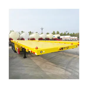 Good Quality 60 80 100 Tons Trailers For Trucks 5 Axles 7 Axles 12 Wheels Container Semi-trailer