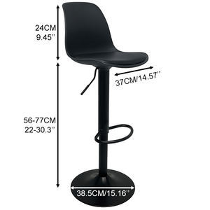 Tabourets <span class=keywords><strong>de</strong></span> <span class=keywords><strong>bar</strong></span> pivotants réglables TUQ CHAIR pour hôtel, salle à manger, cour extérieure, cuisine, îlot <span class=keywords><strong>de</strong></span> cuisine - Product Image 3