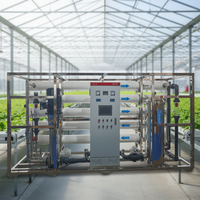 Usine de purification d'eau RO 15 TPH à débit personnalisé en SUS304 pour l'industrie du teintage textile, dessalement d'eau saumâtre, pompe PLC haute performance