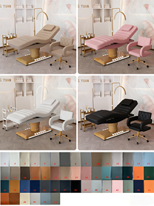 Lit <span class=keywords><strong>de</strong></span> beauté moderne <span class=keywords><strong>de</strong></span> luxe à 3/4 moteurs, mobilier <span class=keywords><strong>de</strong></span> salon, base dorée, lit <span class=keywords><strong>de</strong></span> <span class=keywords><strong>massage</strong></span> facial et spa, lit d'extension <span class=keywords><strong>de</strong></span> cils - Product Image 6